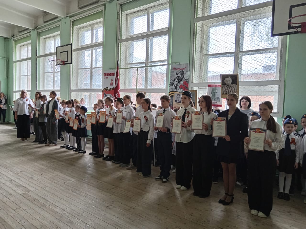 Торжественная линейка, посвященная 80-ой годовщине Великой Победы!#НавигаторыДетства71#Росдетцентр#оВеликойПобедеНД.